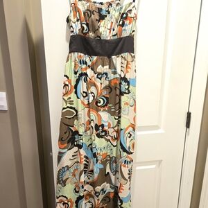 Floral Multicolor Maxi Dress